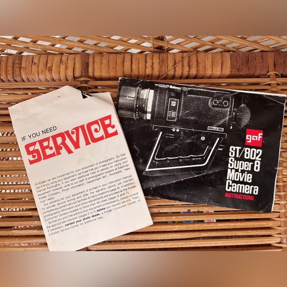 GAF ST/802 Super 8 Movie Camera with Leather Case 1963 - Picture 4 of 6